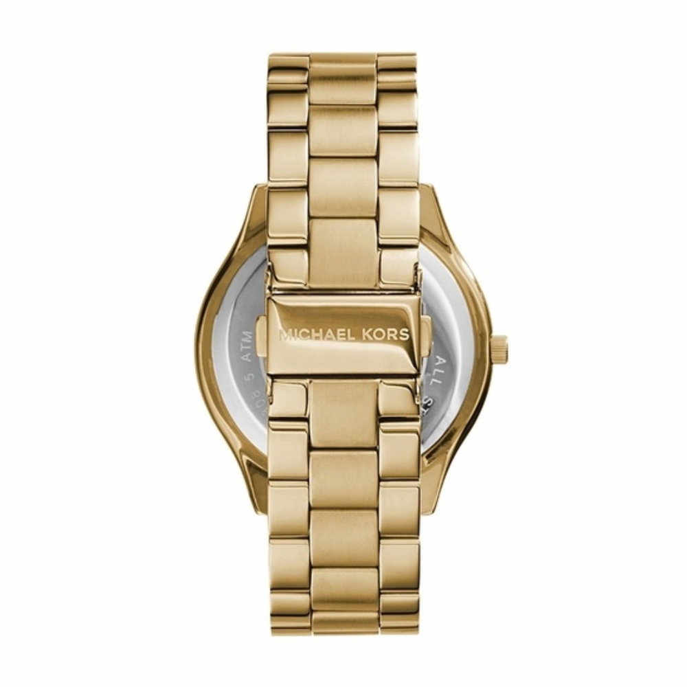 NWT Authentic Michael Kors Gold Runway Watch - Picture 2 of 5